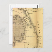 Carte vintage des banques extérieures (1862) (Devant / Derrière)