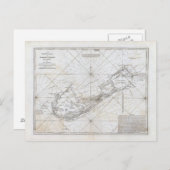 Carte vintage des Bermudes (Devant / Derrière)