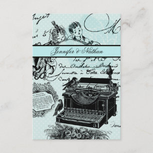 Carte vintage des lettres d'amour de mariage RSVP