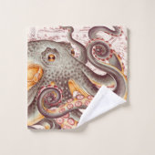 Carte Vintage des Tentacles de Tentacles de Tangér (Gant de toilette)