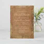 Carte vintage Destination Bridal Shower Invitation (Debout devant)