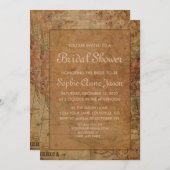 Carte vintage Destination Bridal Shower Invitation (Devant / Derrière)
