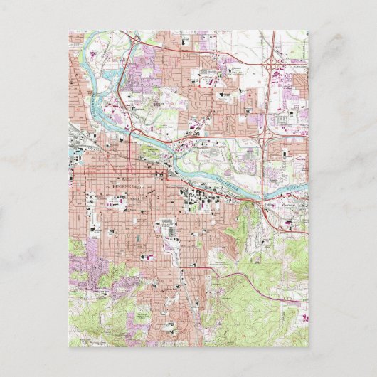 Carte vintage d'Eugene Oregon (1967) (Devant)