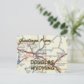 Carte Vintage Douglas Wyoming (Debout devant)