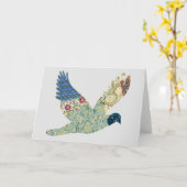 Carte Vintage Dove Floral Series 2 (Fleur jaune)