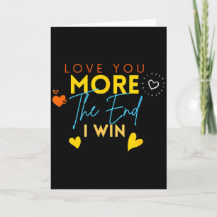 Carte Vintage Drôle Amour Toi Plus La Fin Je Gagne Valen