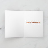Carte vintage drôle de thanksgiving (Intérieur)