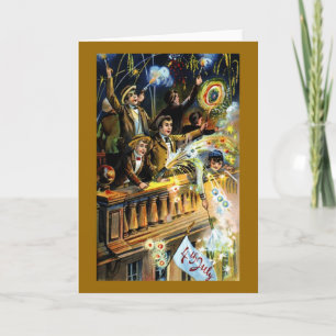 Carte vintage du 4 juillet