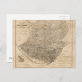 Carte vintage du Guatemala (1859) (Devant / Derrière)