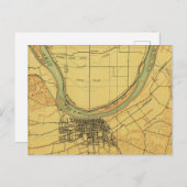 Carte Vintage du Kentucky Owensboro (Devant / Derrière)