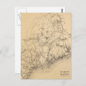 Carte vintage du Maine (1894) (Devant / Derrière)