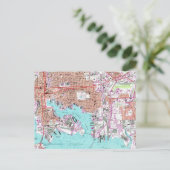 Carte Vintage du Maryland Baltimore (Debout devant)