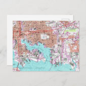 Carte Vintage du Maryland Baltimore (Devant / Derrière)