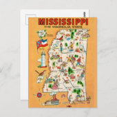 Carte Vintage du Mississippi (Devant / Derrière)