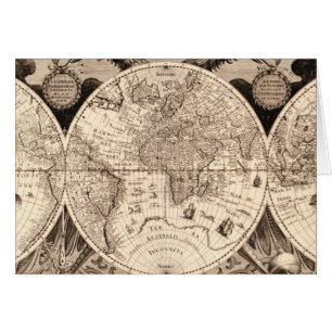 Carte vintage du monde