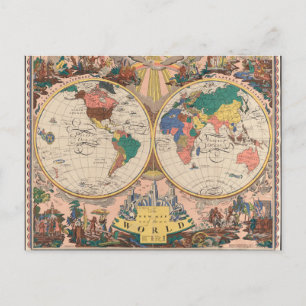 Carte vintage du monde