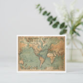 Carte vintage du monde antique (Debout devant)