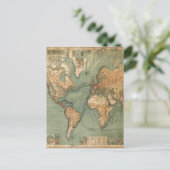 Carte vintage du monde antique (Debout devant)