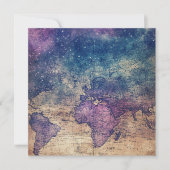 Carte vintage du monde céleste pourpre (13) (Devant)