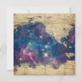 Carte vintage du monde céleste pourpre (6) (Devant)