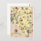 Carte Vintage du Nevada (Devant / Derrière)