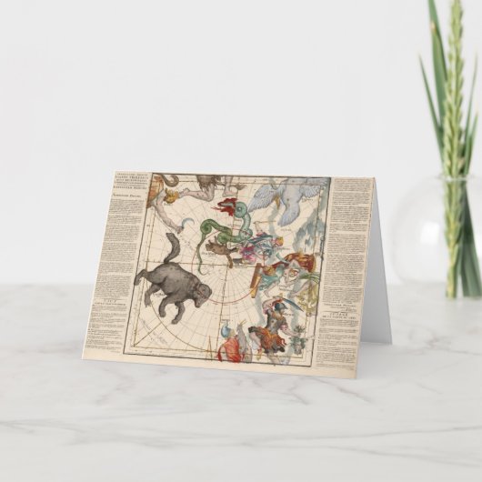 Carte vintage du Pôle Nord (Devant)