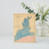 Carte vintage du port de New Haven Connecticut (Debout devant)