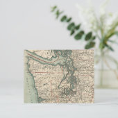 Carte vintage du Puget Sound (1910) (Debout devant)