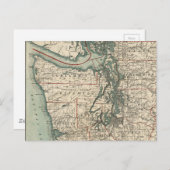 Carte vintage du Puget Sound (1910) (Devant / Derrière)