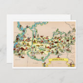 Carte Vintage du Tennessee (Devant / Derrière)