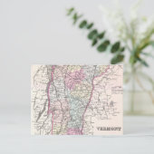 Carte vintage du Vermont (1855) (Debout devant)