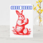 Carte Vintage Easter (Fleur jaune)