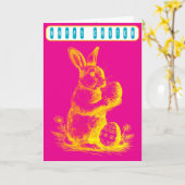Carte Vintage Easter (Fleur jaune)