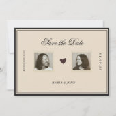 Carte Vintage Editorial Facing two Portrait (Devant)