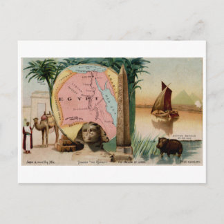 Carte Vintage Égypte 1889