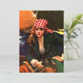 Carte Vintage Elle Pirate (Debout devant)