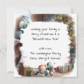 Carte Vintage Enfants Ouverture des présentations de Noë (Dos)