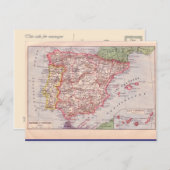 Carte vintage, Espagne, vers 1920 (Devant / Derrière)