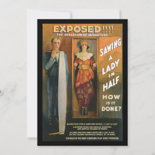 Carte Vintage Exposé ! Les sensations des sensations