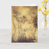 Carte Vintage Fairy Tale, Fairy's Tightrope par Rackham (Fleur jaune)