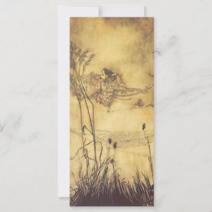 Carte Vintage Fairy Tale, Fairy's Tightrope par Rackham