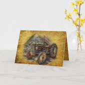 Carte Vintage Farm (Fleur jaune)