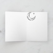 Carte Vintage - Fille d'Halloween avec masque (Intérieur)