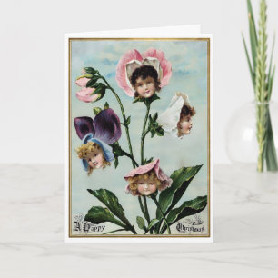 Carte vintage Fleur Victorienne