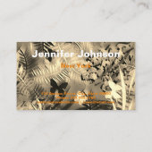 Carte vintage, fleurs (Dos)