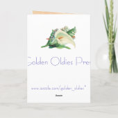 Carte Vintage Floral Angel (Dos)