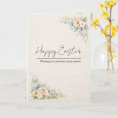 Carte Vintage Floral Easter Card (Fleur jaune)