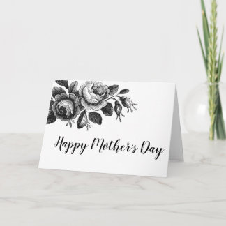 Carte vintage Floral pour la Fête des Mères