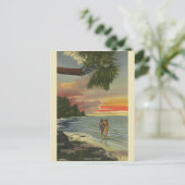 Carte vintage Florida Sunset Post (Debout devant)