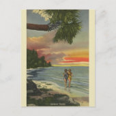 Carte vintage Florida Sunset Post (Devant)